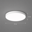 Plafoniera LED SOLIS 37cm 33W Lumina Rece Alb