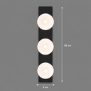 Lustra LED TRION, Lumina Calda/Neutra/Rece, 3xG9, 24W, Negru, Metal si Acril