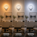 Aplica LED Urbanist 19W Rotunda Lumina Rece/Calda/Neutra Acril si Metal Alb