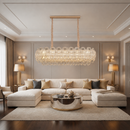 Candelabru Cristal CROWN Supremo 11xE14, Dimensiune 80x30 cm, Inaltime 33 cm, Auriu Lucios, Inaltime Reglabila, Design Elegant Candelabre Cristal Default Title Alessandro Design