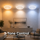 Plafonieră LED 23 cm, 22W, 3000K / 4000K / 6000K, Alb, Metal si Acril