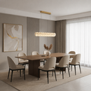 Lustra Cristal MAYON Supremo, 100x16cm, 3000K/4000K/6000K, 180W, Metal si Acrilic, Auriu