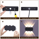 Aplica LED Exterior AX231, 12W, 6 Surse de lumina, Lumina Calda, Negru Aplice de Exterior Default Title Alessandro Design