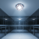 Spot LED ORBITA, 5W, Rotund, Lumina Rece / Calda, Bronz Antichizat, Rasina si Sticla