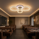 Lustra LED RONDA Magno cu telecomanda 78W, 4 Cercuri, lumina Rece/Calda/Neutra, Dimabila, Alb Lustre LED cu Telecomanda Default Title Alessandro Design