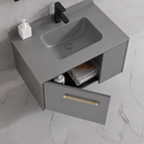 Set Mobilier NOVA pentru Baie , Dulap Lavoar + Dulap Oglinda 80cm, 2 Piese, Gri