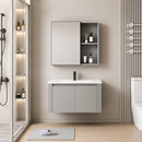 Set Mobilier TIVOLI pentru Baie , Dulap Lavoar+Dulap Oglinda 60cm, 2 Piese, Gri si Alb Mobilier Baie Default Title Alessandro Design