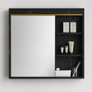 Set Mobilier MARBLE pentru Baie, Dulap Lavoar+Dulap Oglinda 60cm, 2 Piese, Negru Mobilier Baie Default Title Alessandro Design
