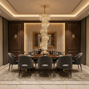 Candelabru Cristal SPIRO 39xE14, D70 cm, Auriu, Metal si Cristal Candelabre Cristal Default Title Alessandro Design