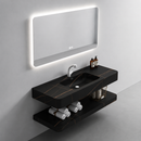Set Mobilier KRISS pentru Baie, 60cm, 3 Piese, Negru