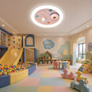 Lustra LED CONSTELATION cu telecomanda 63W, Diametru 50cm, lumina Rece/Calda/Neutra, Roz