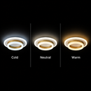 Lustra LED SOLENA ROTONDA 21W, Diametru 20cm, lumina Rece/Calda/Neutra, Alb Auriu Lustre LED Default Title Alessandro Design