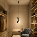 Lustra LED RUKI, 15x20cm, 1xG9, Sticla si Resina, Negru