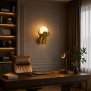Aplica LED Decorativa RUKI, 30x20cm, 1xG9, Sticla si Resina, Auriu