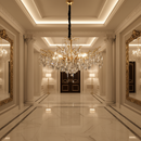 Candelabru Cristal REINA Regalis, 8xE14, D80cm, Auriu, Metal si Cristal
