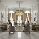 Candelabru Cristal AURUM Magno 12xE14, Diametru 60cm, Inaltime 40cm, Auriu Lucios, Inaltime Reglabila, Design Elegant Candelabre Cristal Default Title Alessandro Design