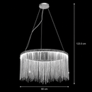 Lustra LED suspendata cu telecomanda ILLUMINA MAGNUS, 38W, lumina Rece/Calda/Neutra, Dimabila, Argintiu