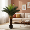 Decorațiune Palmier, Plastic, 36 frunze, 115 cm, Verde