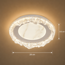 Lustra LED DAIRA Petito, 50W, Diametru 29cm, Lumina Calda/Neutra/Rece, Alb
