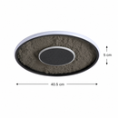Lustra LED cu telecomandă LT656BK, 3000/4000/6000K, Ø40.5,46W, Negru Lustre LED cu Telecomanda Default Title Alessandro Design