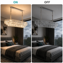 Candelabru Cristal VENARIA 12x E14, 80cm, Auriu Lucios, Inaltime Reglabila