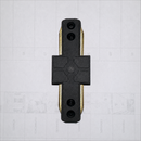Conector pentru șină SN203BK, 9x3.5x1.5cm, Plastic și Cupru, Neagră