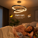 Lustra LED suspendata cu telecomanda, 28W, 1 Cerc, lumina Rece/Calda/Neutra, Dimabila, Negru, Inaltime Reglabila