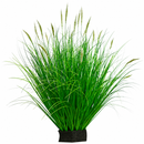 Planta Artificiala Iarba Ornamentala Tip Coada Vulpii, 67 cm, cu 25 Spice, Verde si Alb, Fara Ghiveci