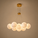 Lustra MODERNA LOFT Bagliore, Glob, 9xE27, Inaltime Reglabila, Auriu