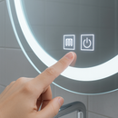 Oglinda LED Ovala, 45x65cm, Velara Touch, Sistem Dezaburire, Dimabila