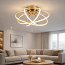 Lustra LED cu Telecomanda LT770/500GD, 45W, Lumina Calda/Rece/Neutra 3000K/4000K/6000K, Dimabila, Aurium Metal Lustre LED cu Telecomanda Default Title Alessandro Design