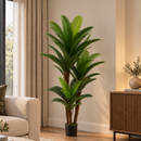 Planta Artificială Copac Tip Palmier, 3 Brate, 190 cm, Verde, cu Ghiveci