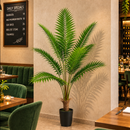 Planta Artificială Copac Tip Palmier Kentia, Cu Frunze Elegante, 180 cm, 10 frunze, Verde, cu Ghiveci