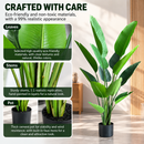 Plantă Artificială Tip Strelitzia Nicolai(Pasărea Paradisului), 250 cm, Verde