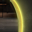 Oglinda LED Ovala, 60x80cm, Revin Senzor Marcello, Sistem Dezaburire, Ceas & Termometru, Dimabila