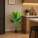 Decorațiune Epipremnum Aureum, 130 cm, 9 frunze, Verde