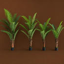 Decorațiune Roystonea Regia, 220 cm, 18 frunze, Verde