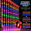 Instalatie de Craciun Tip Ploaie, Lumina Multicolora, 300 x 300cm, 320 LED-uri