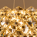 Candelabru Cristal KALTO Eleganza, 106W, Lumina Rece/Calda/Neutra, Inaltime Reglabila, Metal si Cristal, Crom Lucios
