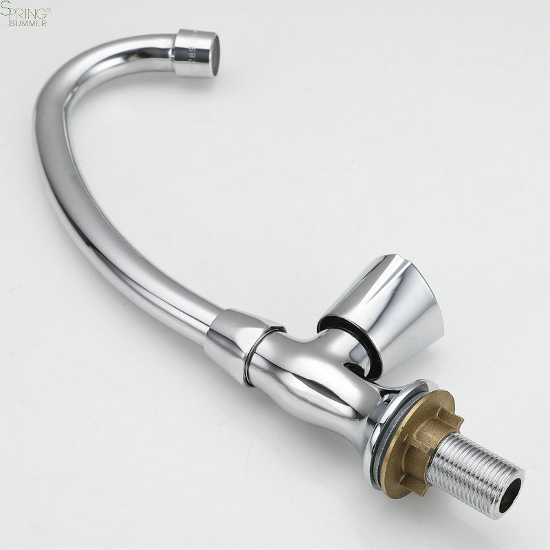 Baterie Apa Rece cu Pipa Rotativa, Crom, AR003