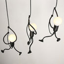 Lustra MODERNA, tip Pendul, FUNTASIA, Figurina, 3xE27, Inaltime Reglabila, Negru