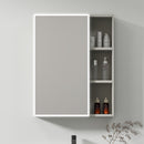 Mobilier Baie, Dulap Cu Oglinda LED T1141G/60 Gri Oglinzi Dulap Default Title Alessandro Design