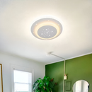 Lustra LED GUARELLA, 39W, lumina Rece/Calda/Neutra, Alb