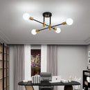 Lustra Modernist Gentile, 4x E27, Negru și Auriu, Design Modern Lustre Moderne Default Title Alessandro Design