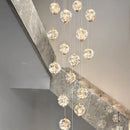 Candelabru Cristal LED KILKENNY Culmino, 144W, Lumina Neutra, Diametru 60cm, Auriu Candelabre Moderne Default Title Alessandro Design