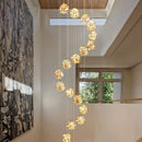 Candelabru Cristal LED KILKENNY Culmino, 144W, Lumina Neutra, Diametru 60cm, Auriu