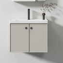 Mobilier Baie, Dulap Cu Oglinda LED T1141G/60 Gri Oglinzi Dulap Default Title Alessandro Design