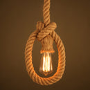 Lustra Vintage LV103/130, 1xE27, Rustic, Sfoara si Metal, 130cm, Suport Negru