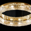 Lustra LED cu telecomanda si cristal VERTUS 18W, 30cm, Cerc, lumina Rece/Calda/Neutra, Dimabila, Auriu Lustre LED cu Telecomanda Default Title Alessandro Design