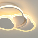 Lustra LED cu telecomanda RIOKO 53W, 3 Nori, lumina Rece/Calda/Neutra, Dimabila, Alb